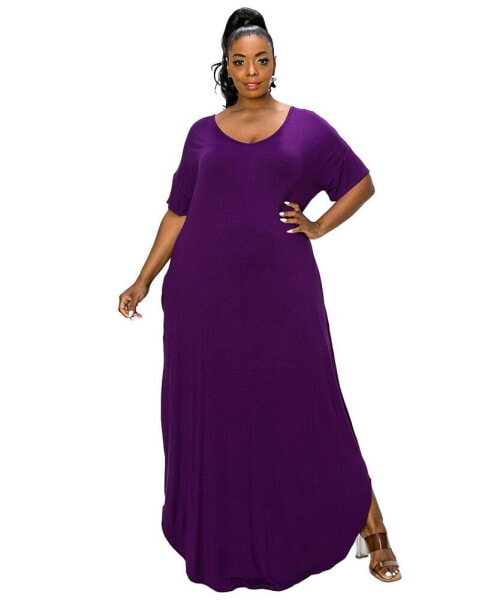 Plus Size Scarlett Maxi Pocket Dress