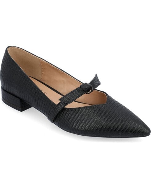 Women's Cait Bow Mary Jane Pointed Toe Flats