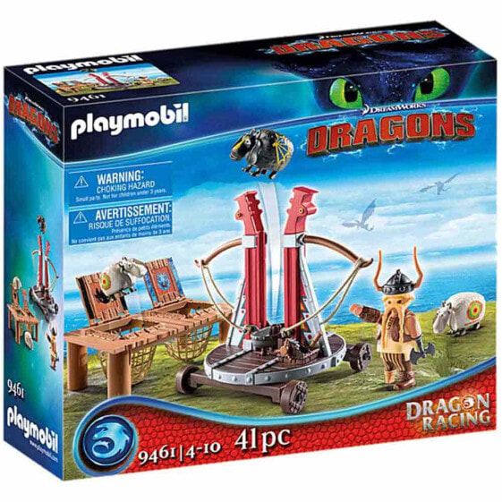 PLAYMOBIL Dragon Racing: Bocon With Sheep Shuttle Dreamworks Dragons