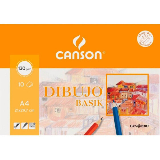 Развивающая игра canson CANSON Pack 10 Drawing Sheets A4 Basik 130g