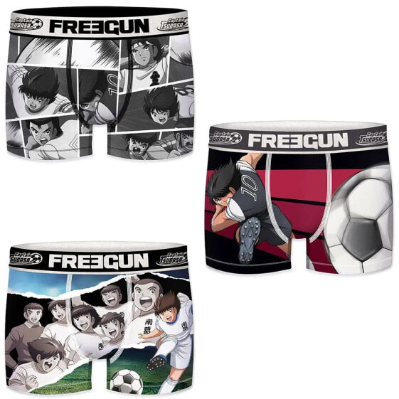 FREEGUN Oliver Benji Captain tsubasa microfiber PK5485 boxers 3 units