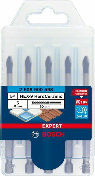 BOSCH WIERTŁO HEX-9 HARD CERAMIC ZESTAW 5szt. (5x5mm) EXPERT