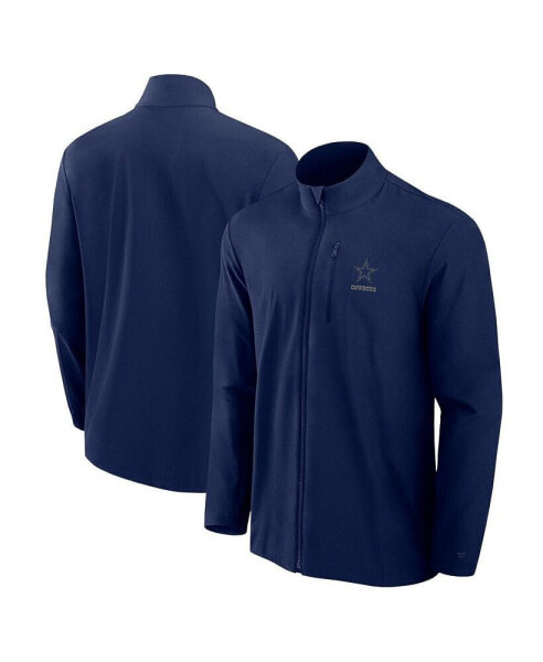 Men's Navy Dallas Cowboys Front Office Woven Full-Zip Jacket