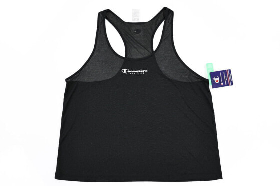 Champion Womens Plus Absolute Eco Racerback Tank, 2X, Black