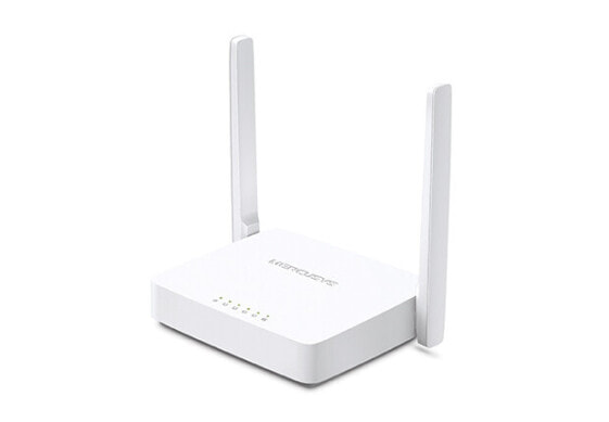 Беспроводной маршрутизатор Mercusys 300Mbps Wi-Fi 4 (802.11n) - Однодиапазонный (2.4 ГГц) - Ethernet LAN - Белый - Настольный