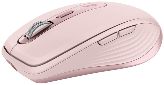 Logitech MX Anywhere 3 Compact Performance Mouse - Right-hand - Laser - RF Wireless + Bluetooth - 4000 DPI - Pink