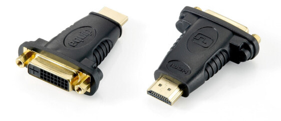 Адаптер HDMI к DVI-D Dual Link Equip - DVI (24+1) - HDMI A - черный