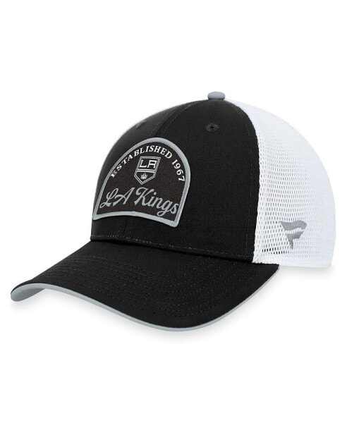 Men's Black, White Los Angeles Kings Fundamental Adjustable Hat