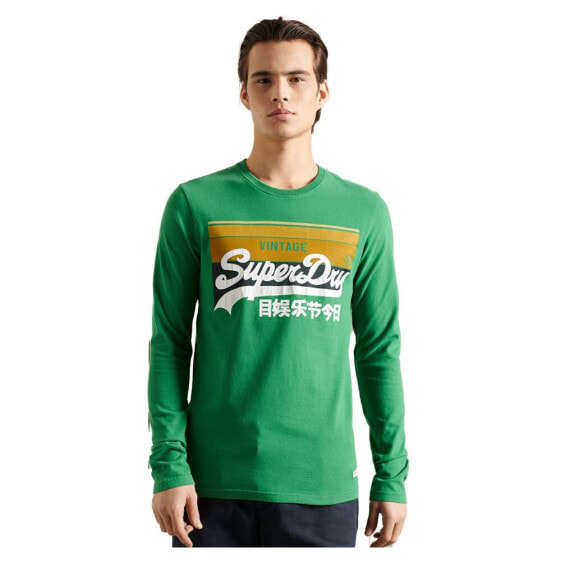 SUPERDRY Vintage Logo Cali Stripe long sleeve T-shirt