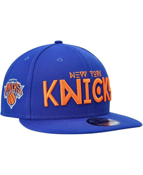 Men's Blue New York Knicks Rocker 9FIFTY Snapback Hat