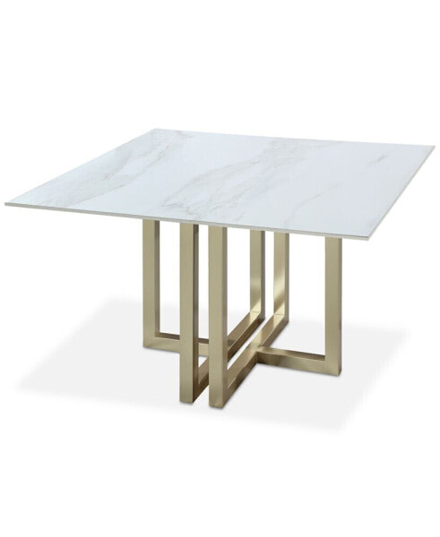 Emila 48" Square Sintered Stone Mix and Match Dining Table, Created for Macy's