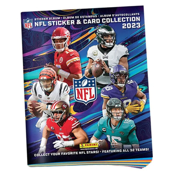 Альбом с наклейками для коллекции NFL Sticker & Card 2023 Panini 72 страницы