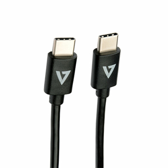 Кабель USB C V7 V7USB2C-2M Чёрный