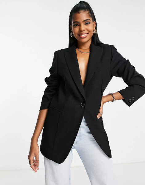 Urban Revivo blazer in black