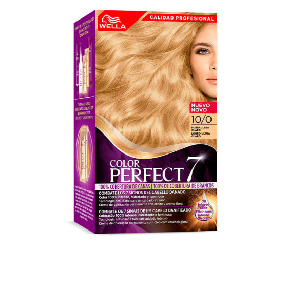 Wella Color Perfect 7 Color Cream 10/0 Стойкая масляная крем-краска для волос, оттенок ультра-светлый блонд