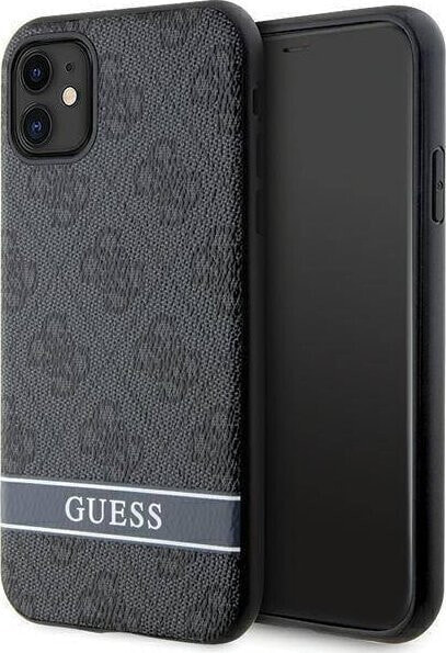 Guess Etui Guess GUHCN61P4SNK Apple iPhone 11/XR szary/grey hardcase 4G Stripe