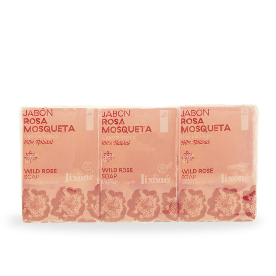 Lixone  Rosa Mosqueta Мыло для чувствительной кожи 3 x 125 гр