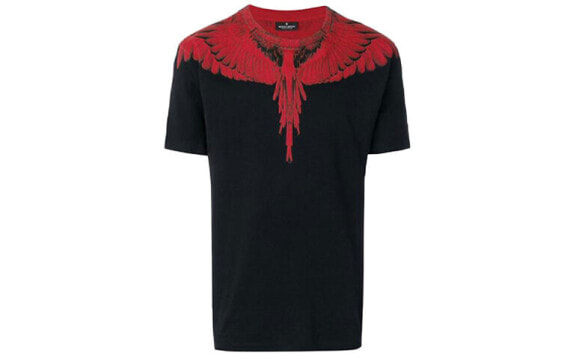 Marcelo Burlon 阴阳双翼翅膀短袖T恤 男款 黑色 / Футболка Marcelo Burlon T CMAA018S180010022088