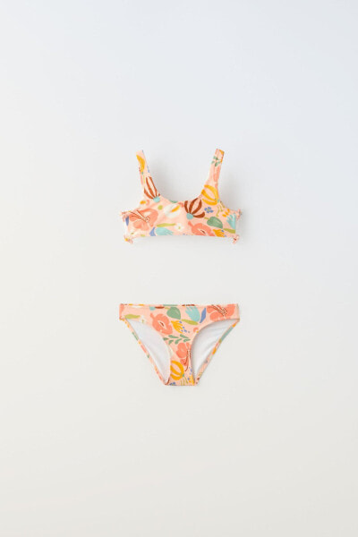 Printed bikini set with ring