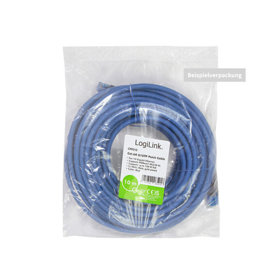 LogiLink CPP020 - 20 m - Cat6a - U/UTP (UTP) - RJ-45 - RJ-45