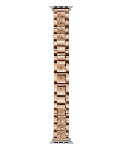 Women's Rose Gold-Tone Stainless Steel Apple Watch Strap 38mm-40mm