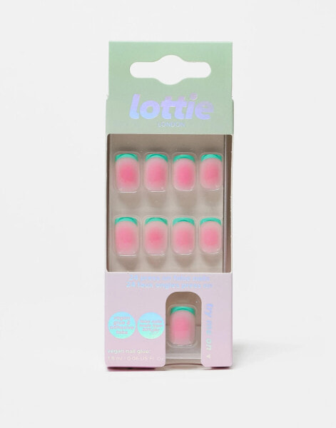 Lottie London Stay Press'd False Nails - Watermelon