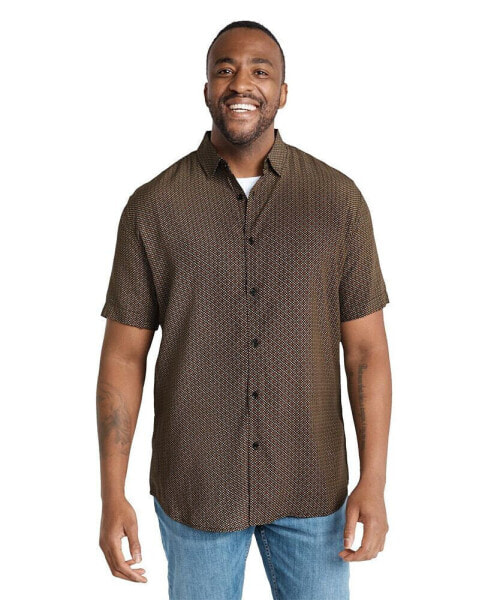 Men's Big & Tall Flynn Geo Print Viscose Shirt
