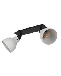 Eglo Leuchten EGLO Matlock - Surfaced lighting spot - E27 - 2 bulb(s) - 80 W - 220 - 240 V - Black - Grey