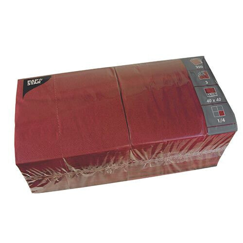 PAPSTAR 82567 - Bordeaux - Tissue paper - Monochromatic - 46 g/m² - 400 mm - 400 mm