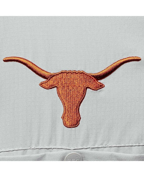 Рубашка Columbia мужская Texas Longhorns Tamiami Omni-Shade серого цвета