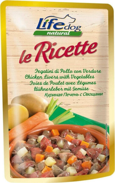 Life Pet Care LIFE DOG sasz.95g LIVERS + VEGETABLES LE RICETTE /30