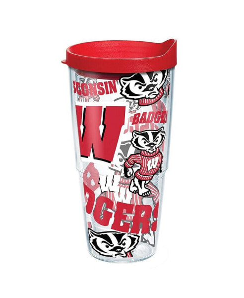 Wisconsin Badgers 24 Oz All Over Classic Tumbler