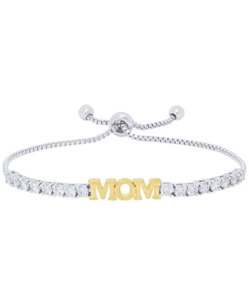 Браслет Macy's 'Mom' Cubic Zirconia Rainbow.