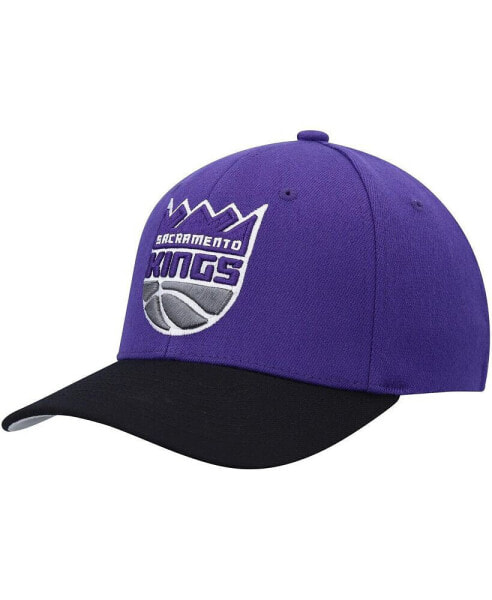 Men's Purple, Black Sacramento Kings MVP Team Two-Tone 2.0 Stretch-Snapback Hat