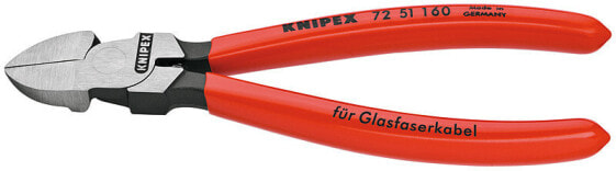 KNIPEX 72 51 160 - Diagonal pliers - Chromium-vanadium steel - Plastic - Red - 160 mm - 166 g