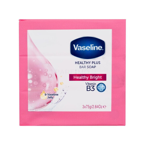 Vaseline Healthy Plus Bar Soap Healthy Bright 3x75 g seife unisex Feste Seife 3 x 75 g