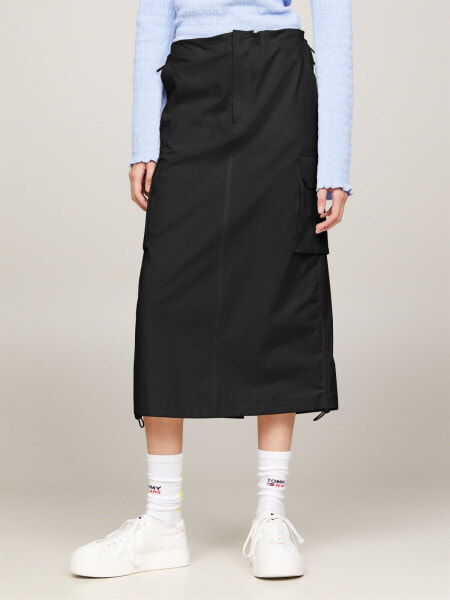 Parachute Cargo Midi Skirt