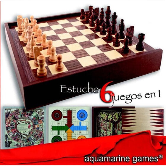 AQUAMARINE Case 6 In 1 Board Game