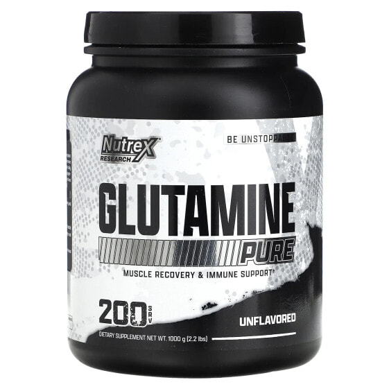 Аминокислоты Nutrex Research Glutamine Pure, без вкуса, 1,000 г (2.2 фунта)