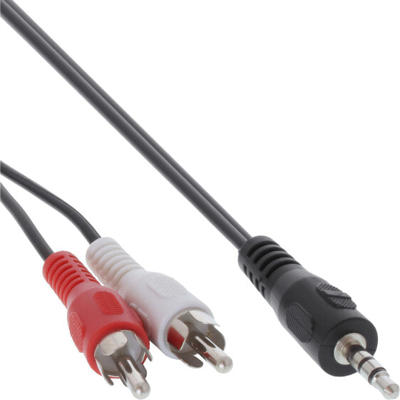 InLine Audio cable 2x RCA male / 3.5mm Stereo male 1m