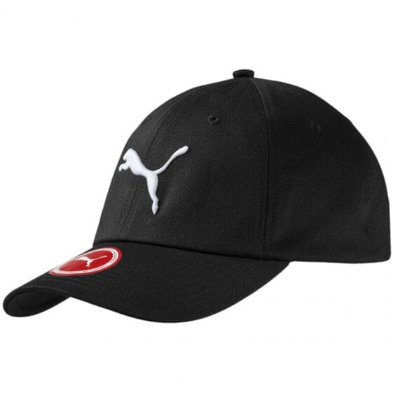 Мужская бейсболка черная с логотипом Puma Essential Cap Big Cat 052919 01