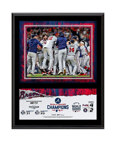 Atlanta Braves 12" x 15" 2021 MLB World Series Champions Sublimated Plaque