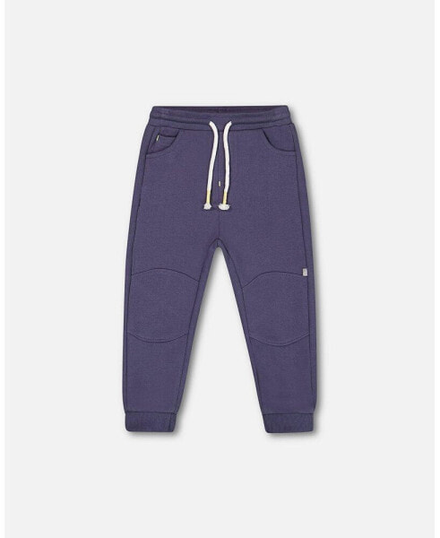 Boy French Terry Pant Night shadow Blue - Child