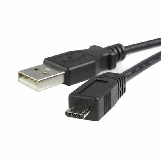 Универсальный кабель USB-MicroUSB Startech UUSBHAUB2M USB A Micro USB B Чёрный