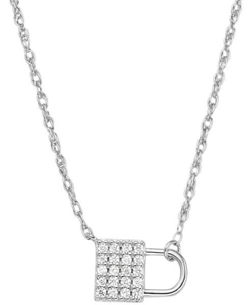 Sterling Silver Lock Chain Necklace