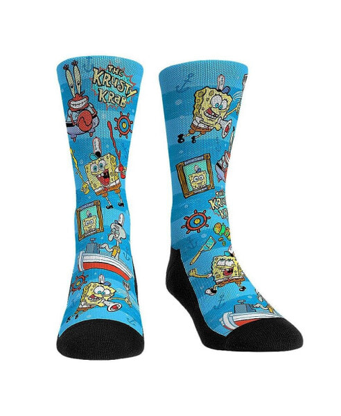 Men's and Women's Socks SpongeBob SquarePants Krusty Krab Ko-Workers Crew Socks
