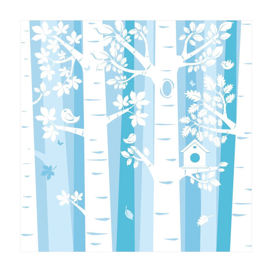 Bäume im Wald Blau