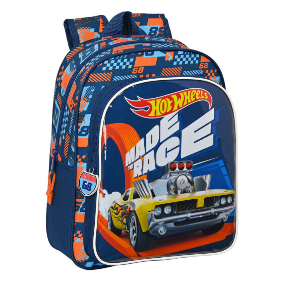 Детский рюкзак Hot Wheels Speed club Оранжевый Тёмно Синий (27 x 33 x 10 cm)
