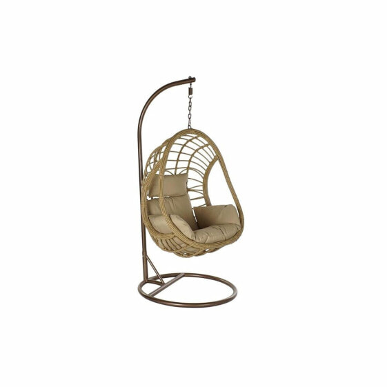 Садовое кресло DKD Home Decor Коричневый 90 x 70 x 110 cm Бежевый Металл синтетический ротанг (90 x 65 x 193 cm)