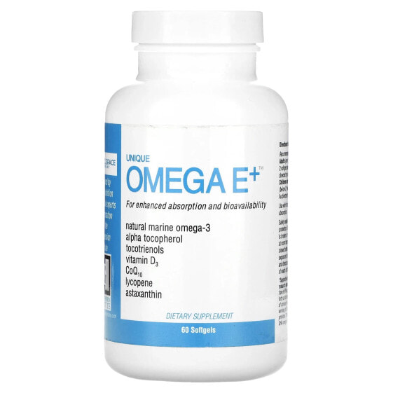 Unique Omega E+, 60 Softgels